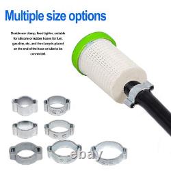 Pince à double oreille O Clips en acier inoxydable BZP pour carburant, air, eau, tuyau Mikalors