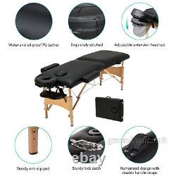 Pliant Portable Beauté Massage Table De Thérapie De Lit Spa Relax Chaise Couch Tattoo