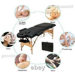 Pliant Portable Beauté Massage Table De Thérapie De Lit Spa Relax Chaise Couch Tattoo