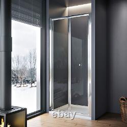 Porte de douche pliante avec paroi en verre, entrée avec panneau d'écran 700/760/800/900/1000mm.