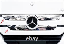 Pour Mercedes AXOR 2011-UP Grille avant chromée 5 pièces en acier inoxydable