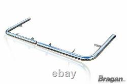 Pour S’adapter 2014 + Fiat Ducato Lwb Chrome Stainless Steel Rear Corner Back Nudge Bar