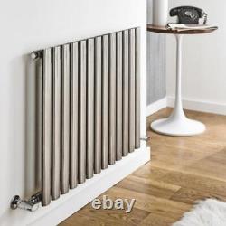 Radiateur horizontal Aspen moderne en acier inoxydable simple designer 600mm x 1200mm