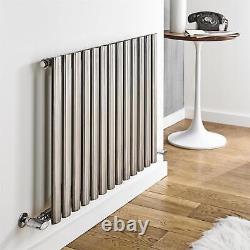 Radiateur horizontal Aspen moderne en acier inoxydable simple designer 600mm x 1200mm