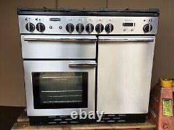 Rangemaster Professional Plus 100 Cuisinière En Acier Inoxydable D/f Avec Hotte