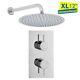 Robinet Mélangeur De Douche Thermostatique 1 Voie Grand Tête Moderne 300mm Acier Inoxydable