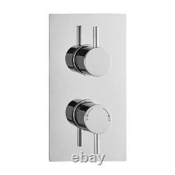 Robinet Mélangeur de Douche Thermostatique 1 Voie Grand Tête Moderne 300mm Acier Inoxydable