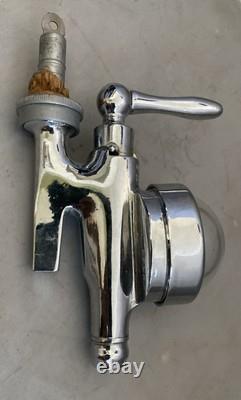 Robinet à manette en verre chromé Optic Pearl, antique anglais