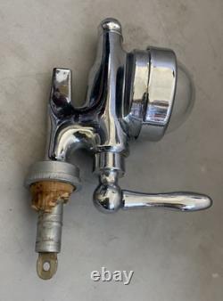Robinet à manette en verre chromé Optic Pearl, antique anglais