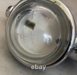 Robinet à manette en verre chromé Optic Pearl, antique anglais