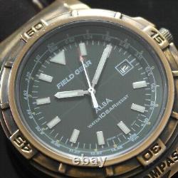 SEIKO VINTAGE Montre pour homme Seiko Alba Field Gear Compas 1988 V722-6A80 Rare