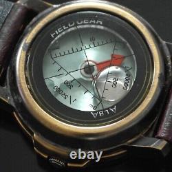 SEIKO VINTAGE Montre pour homme Seiko Alba Field Gear Compas 1988 V722-6A80 Rare