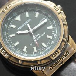 SEIKO VINTAGE Montre pour homme Seiko Alba Field Gear Compas 1988 V722-6A80 Rare