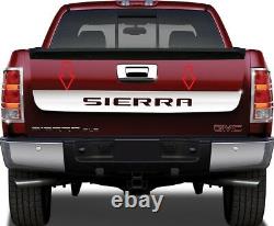 S'adapte Gmc Sierra 1500 2007-2013 Inox Chrome Tailgate Accent Trim Aveccutout