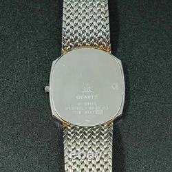 Seiko Credor Vintage MINT 7770-5141 Montre Homme 18K Or Cadran en Agate Bleue Forme Ovale