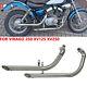 Silencieux D'échappement Complet En Chrome Pour Yamaha Virago 250 Xv125 Xv250