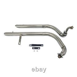 Silencieux d'échappement complet en chrome pour Yamaha Virago 250 XV125 XV250