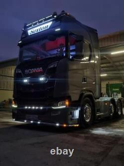 Sous pare-chocs + LEDs x11 pour s'adapter au camion Scania New Generation R S 2017+ Chrome
