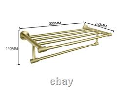 Support de serviette de bain à double niveau en acier inoxydable 304