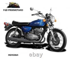 Suzuki T500 1986/1975 Paire de coudes d'échappement en acier inoxydable