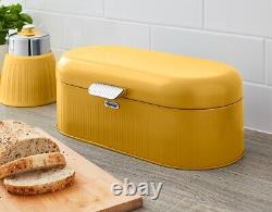 Swan Retro Yellow Kettle Toaster Breadbin Canisters Mug Tree Towel Pole Set De 8