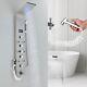 Système De Tour De Panneau De Douche En Acier Inoxydable Avec Lumière Led Et Affichage De La Température