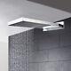 Tête De Douche Murale Rectangulaire à Effet Pluie Et Cascade De 20 Pouces Avec Mitigeur