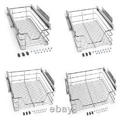 Tirez les paniers de rangement en fil du placard de cuisine garde-manger 300 400 500 600 800 900mm
