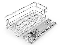 Tirez les paniers de rangement en fil du placard de cuisine garde-manger 300 400 500 600 800 900mm