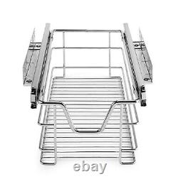 Tirez les paniers de rangement en fil du placard de cuisine garde-manger 300 400 500 600 800 900mm