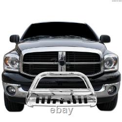 Topline Pour 1999-2004 F250/f350 Bull Bar Bumper Grill Grille Guard Stainless