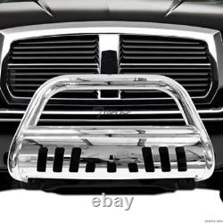 Topline Pour 1999-2004 F250/f350 Bull Bar Bumper Grill Grille Guard Stainless