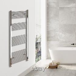 Tous les tailles Salle de bain Droite Courbée Verticale Porte-serviettes Radiateur Chrome Noir