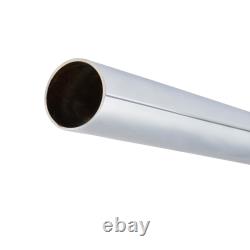 Tube de garde-corps de 38/51mm en acier inoxydable/laiton/chrome satiné de 2.5m de longueur