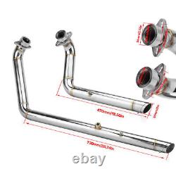 Tuyau d'échappement chromé à baffle décalé Shortshot pour Yamaha Star Bolt XV950 XVS950