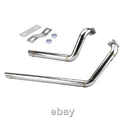 Tuyau d'échappement chromé à baffle décalé Shortshot pour Yamaha Star Bolt XV950 XVS950