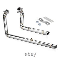 Tuyau d'échappement chromé à baffle décalé Shortshot pour Yamaha Star Bolt XV950 XVS950