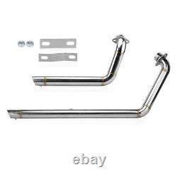 Tuyau d'échappement chromé à baffle décalé Shortshot pour Yamaha Star Bolt XV950 XVS950