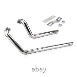 Tuyau d'échappement chromé à baffle décalé Shortshot pour Yamaha Star Bolt XV950 XVS950