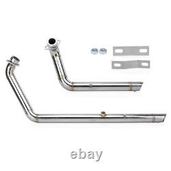 Tuyau d'échappement chromé à baffle décalé Shortshot pour Yamaha Star Bolt XV950 XVS950