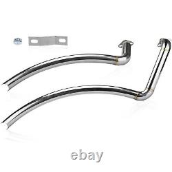 Tuyaux d'échappement Chrome Shortshots Staggered adaptés à la Kawasaki Vulcan 900 S VN900 EN900