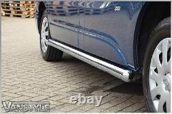 Vauxhall Vivaro 01-14 76mm H/duty Lwb Side Bars Chunky Stainless Chrome Steps
