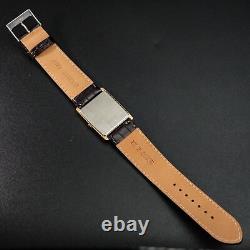 Vintage 1980 N-MINT SEIKO Chariot 5931-5360 Nouveau bracelet en or en forme de réservoir pour hommes