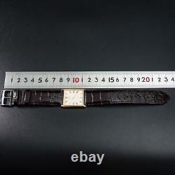 Vintage 1980 N-MINT SEIKO Chariot 5931-5360 Nouveau bracelet en or en forme de réservoir pour hommes