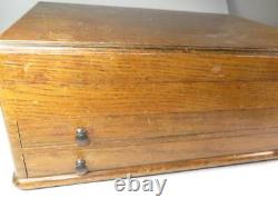 Vintage 81 Pc Viners Sheffield Acier Inoxydable & Couverts Chromoïde Set Oak Box