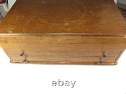 Vintage 81 Pc Viners Sheffield Acier Inoxydable & Couverts Chromoïde Set Oak Box